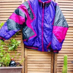 Vintage Colorful Puffer Jacket